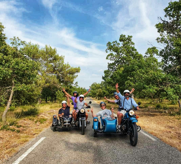 From Aix-en-Provence: 2-Hour Wine & Scenery Sidecar Tour
