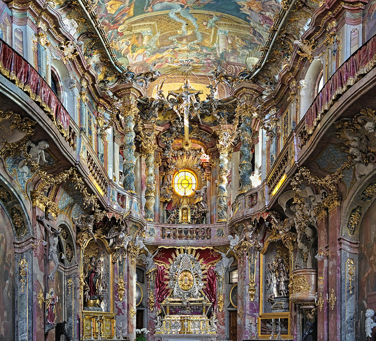 Munich: Spanish Guitar & Bach Toccata at Asamkirche