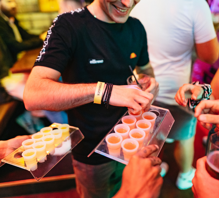 Copenhagen: Guided Party Pub Crawl with 4 Shots and 1 Drink