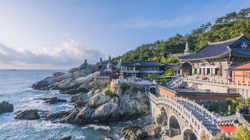 Busan One Day City Tour with Blueline Park Songjeong Beach Train (Haedong Yonggungsa Temple + Songdo Skywalk + Gamcheon Culture Village) Day Tours - HolidaySG