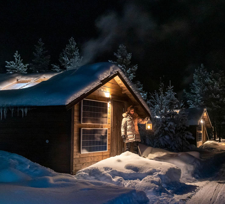 Levi: Northern Lights Wilderness Cabin Experience