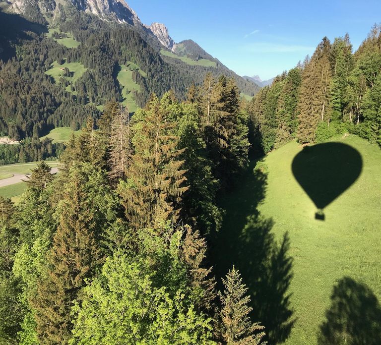 Switzerland hot air balloon flight