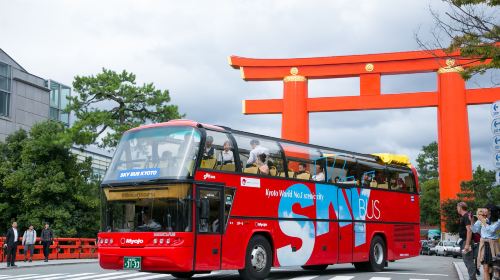 [SKY HOP BUS] KYOTO Open-top Sightseeing Bus | 1-Day/2-Day Options Available