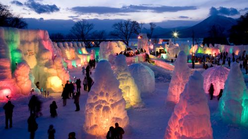Hokkaido Noboribetsu Jigokudani Valley + Lake Tōya + Showa Shinzan Bear Ranch + Lake Shikotsu | Ice Wave Festival Limited Edition Day Tours