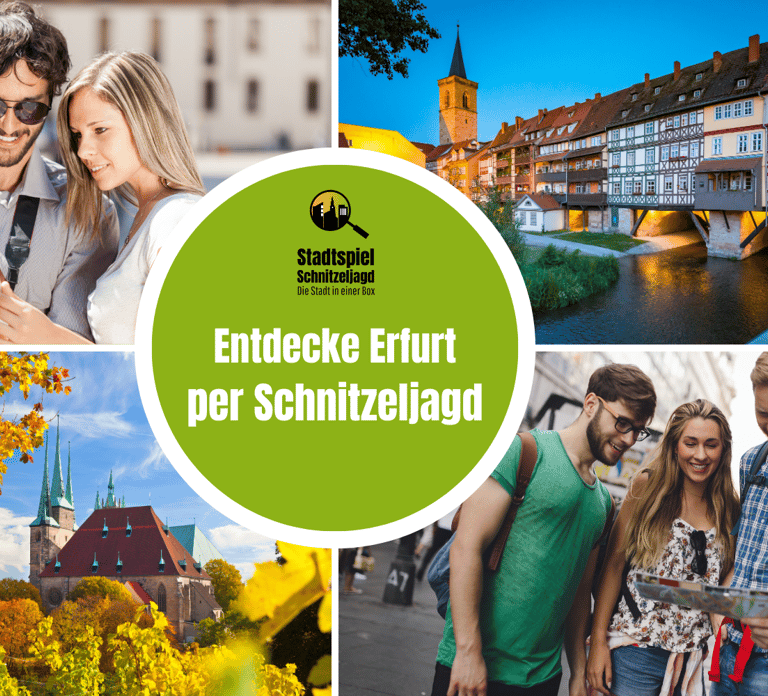 Erfurt: Schnitzeljagd, selbstgeführte Highlights-Tour