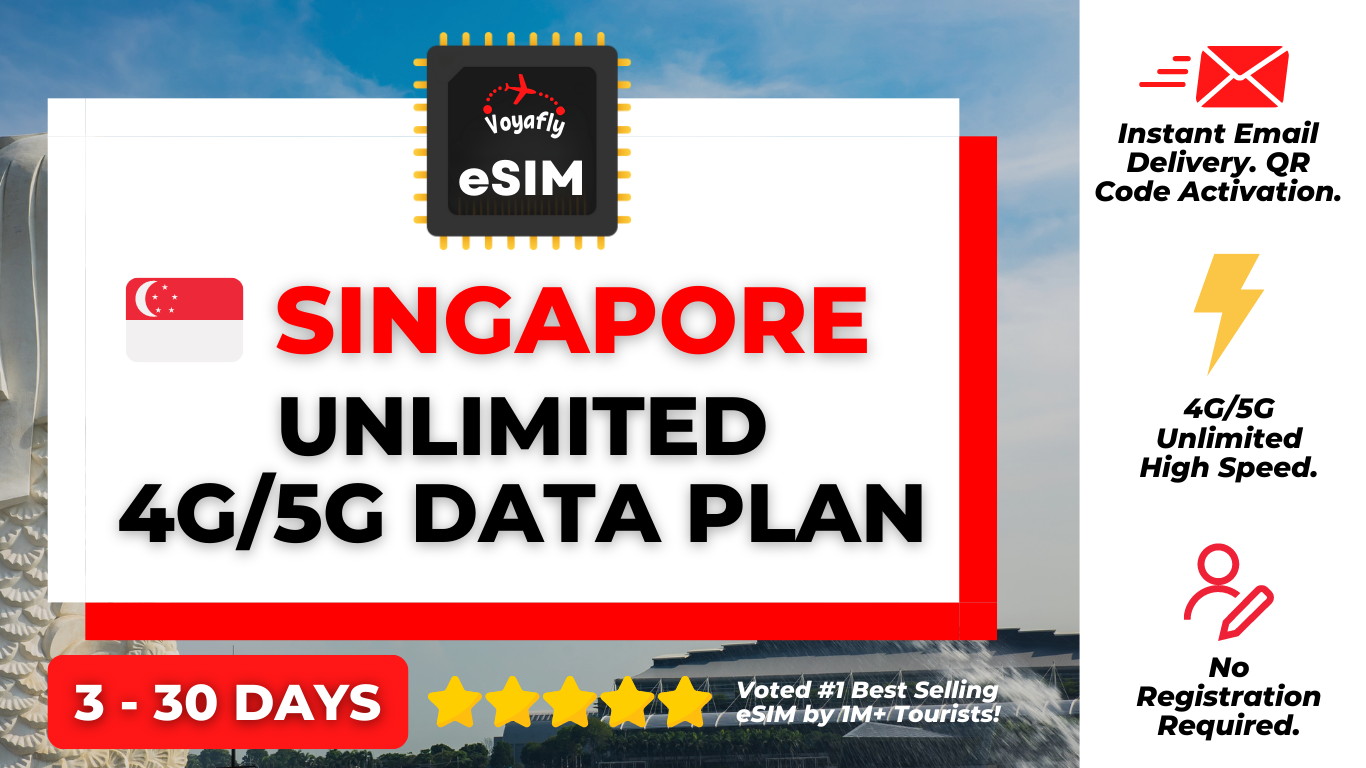 Singapore - Unlimited 4G/5G Data eSIM