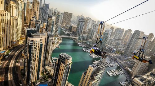 XLine Zipline Experience in Dubai Marina XLine Dubai Ticket