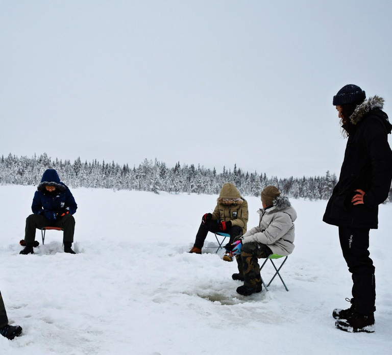 Rovaniemi: Ice Fishing, Private Sauna & Salmon Soup