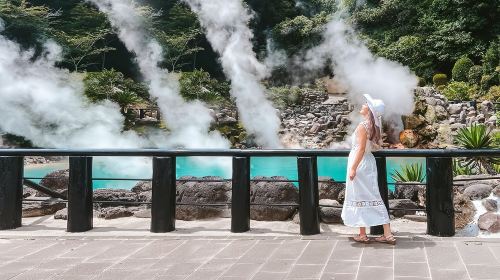 A day trip to Yufuin, Nyoji Temple, Yufuin, Lake Kinrin, and Beppu Hell Hot Springs in Kyushu. Day Tours