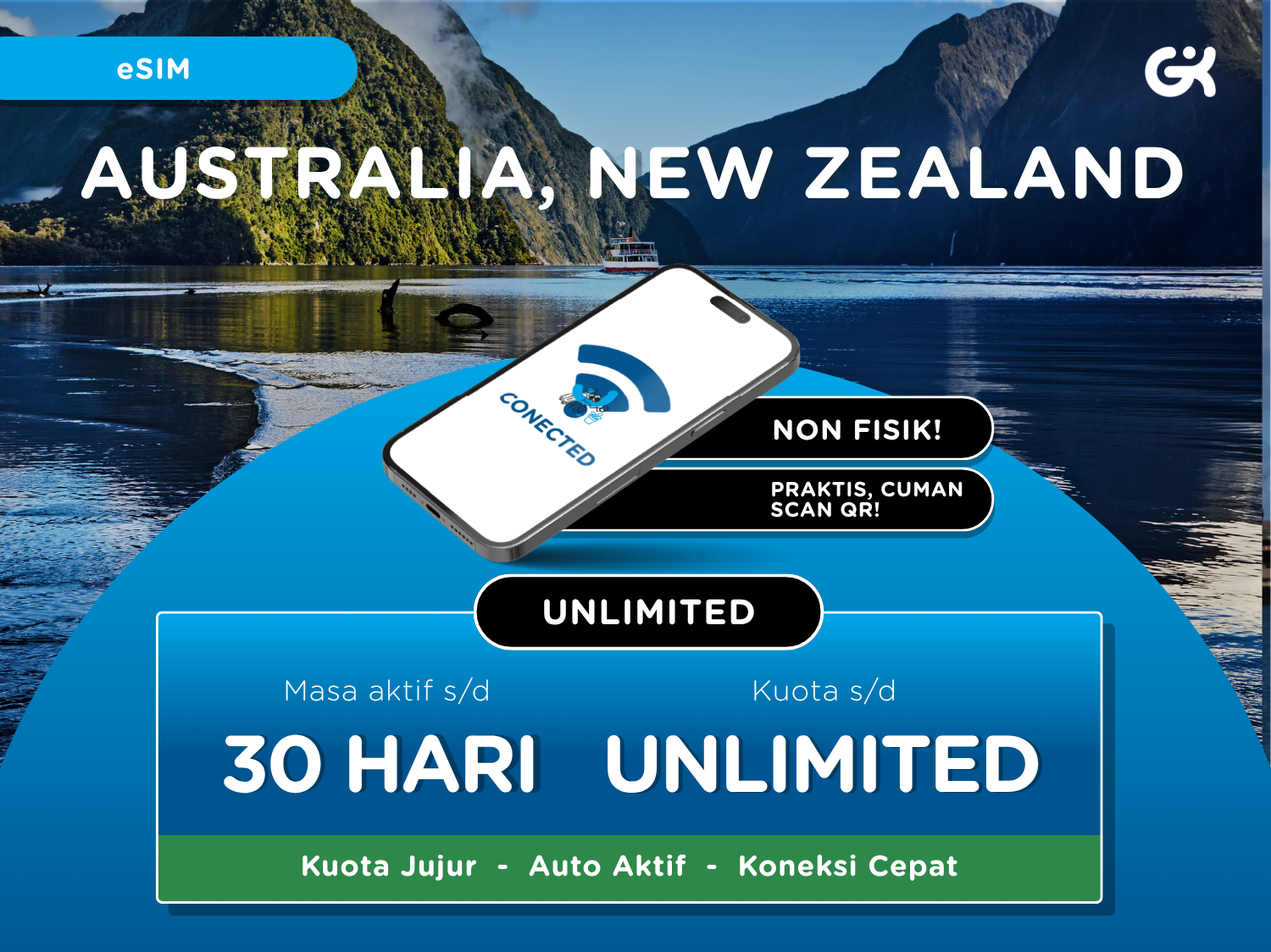 {INSTANT} eSIM Australia New Zealand | eSIM Aussie Unlimited
