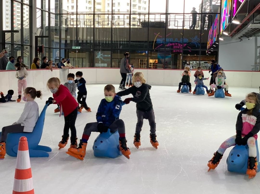 Blue Ice Skating Rink @ Sunway 163 Mall - HolidaySG