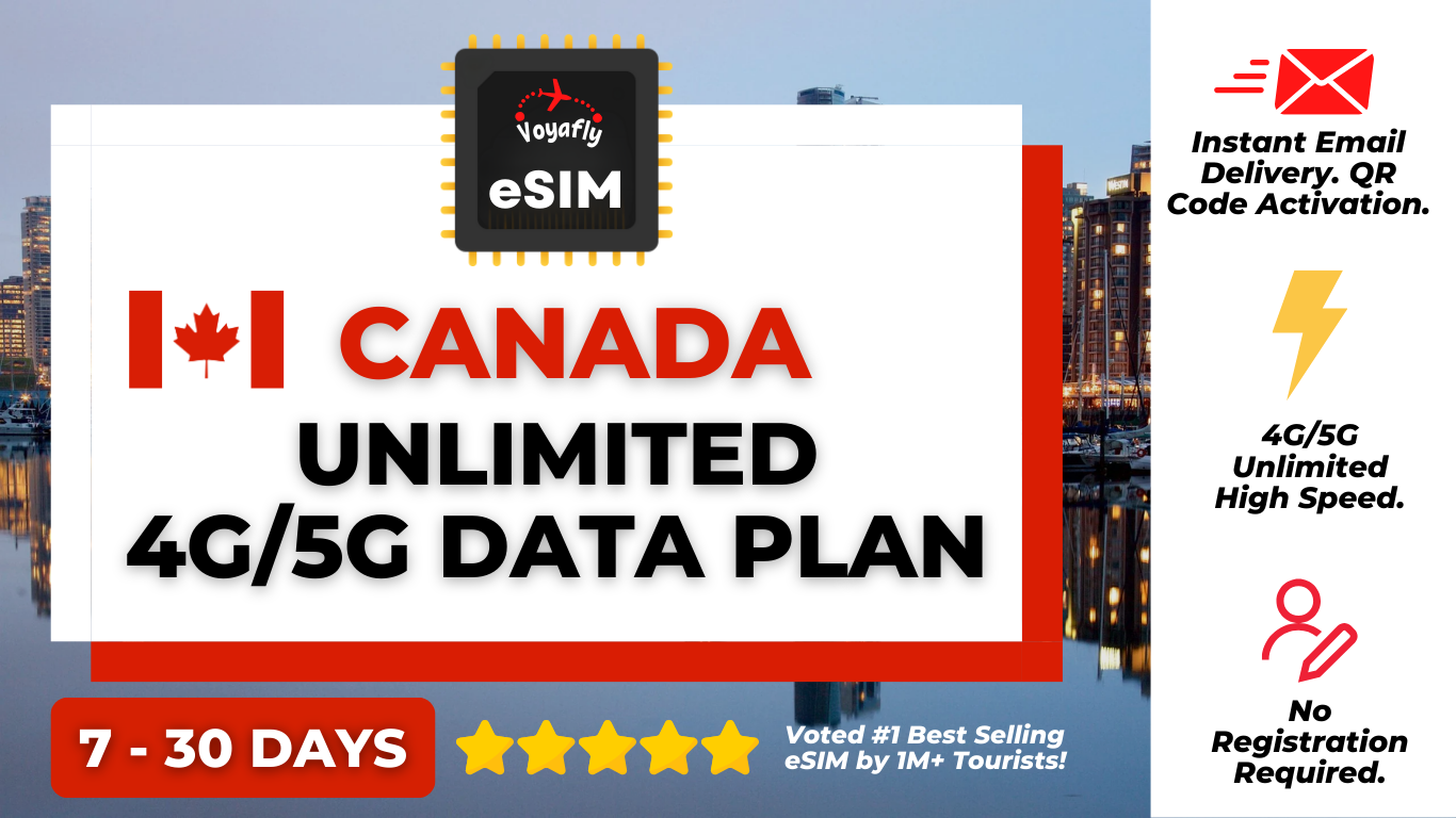 Canada - Unlimited 4G/5G Data eSIM