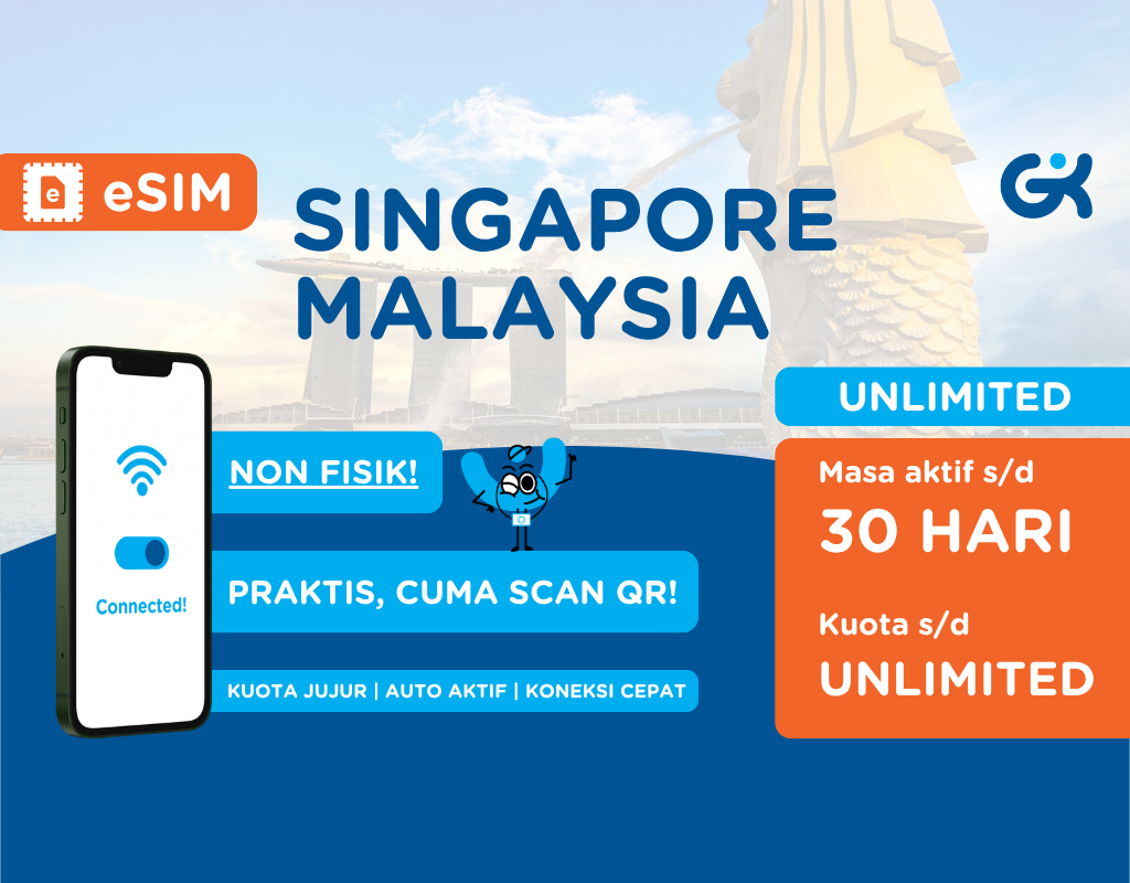 eSIM Singapore Malaysia Unlimited | eSIM Singapura Global Komunika