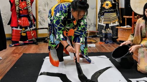Samurai Calligraphy Final brushstrokes of a lifetime before the War near Osaka Castle