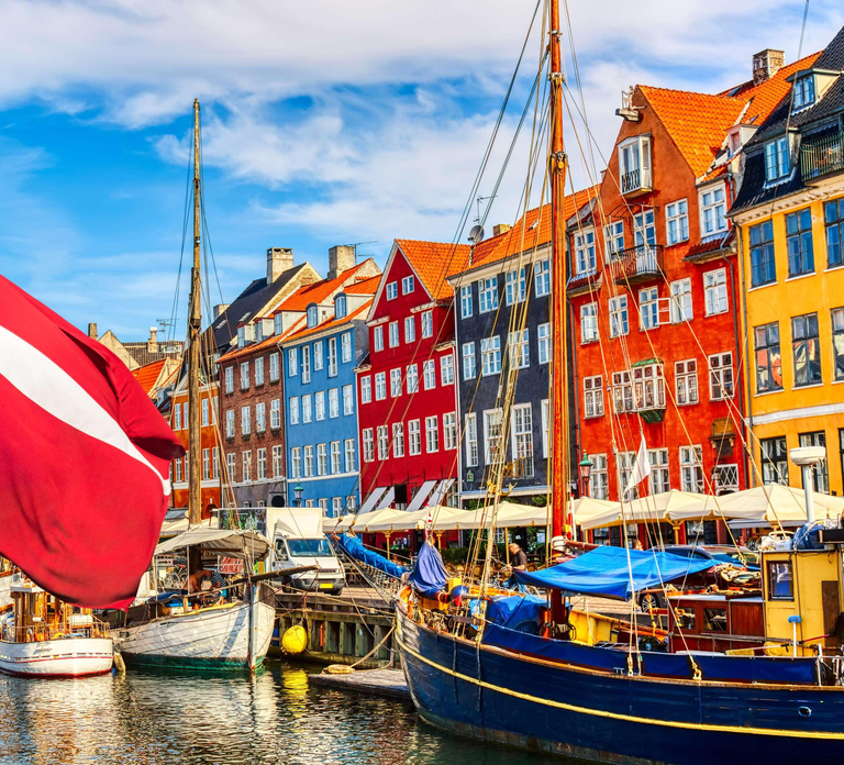 Copenhagen City, Old Town, Nyhavn, Architecture Walking Tour