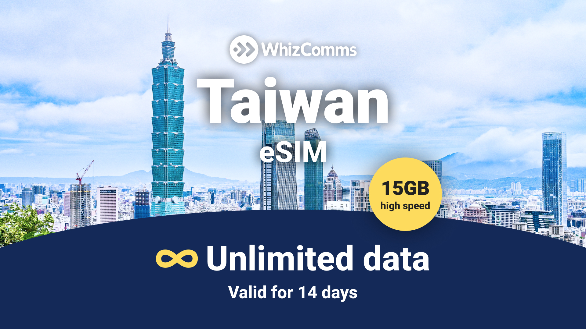 14-Day 15GB Unlimited Taiwan Traveller eSIM – Instant Activation & Nationwide Coverage - HolidaySG