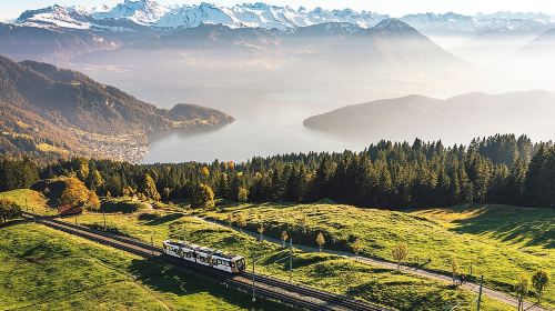Mt. Rigi Self-Guided Tour: Lake Lucerne Cruise and Mountain Spa 