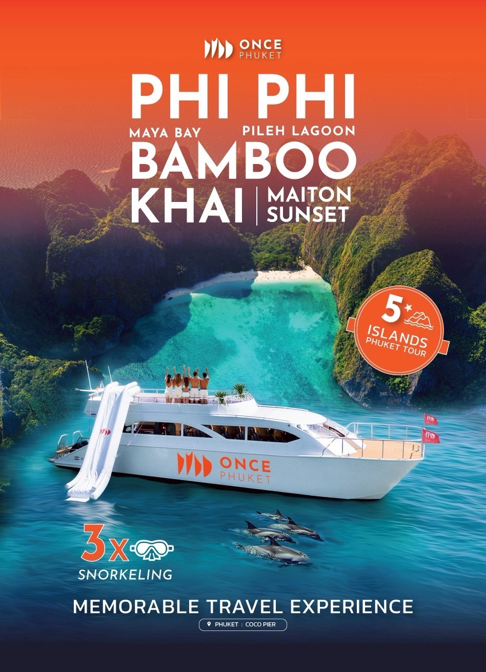 Phi Phi, Maya, Bamboo, Khai, Maiton Join Tour by Once Yachting Phuket