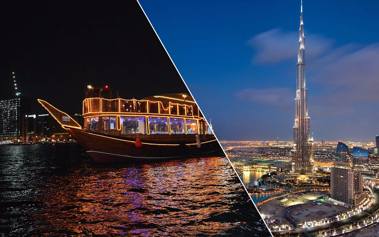 Dubai City Tour + Dhow Dinner Cruise in Creek Combo - HolidaySG