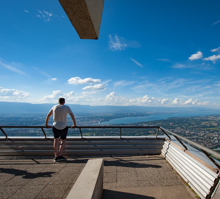 The beauty of Geneva seen from the Salève
