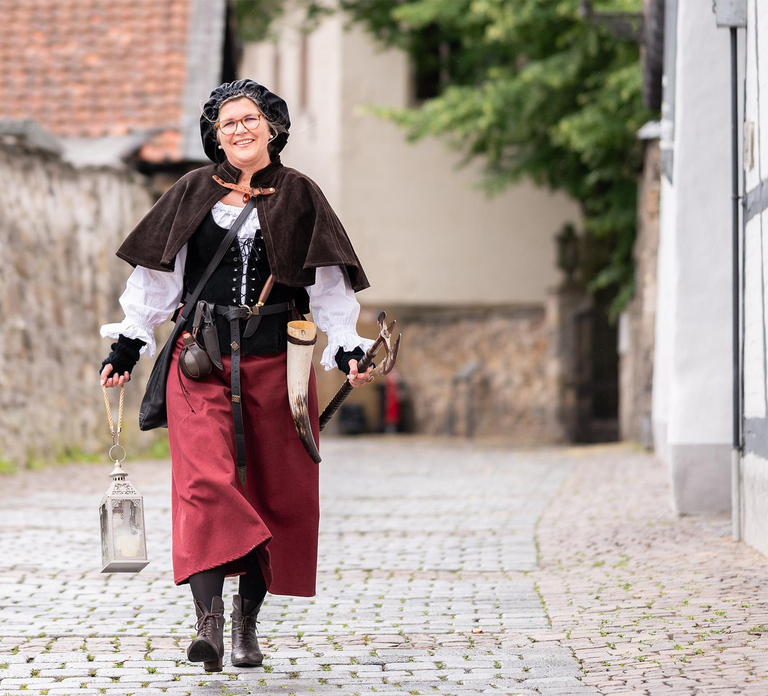Goslar: On the road with the night watchman's wife