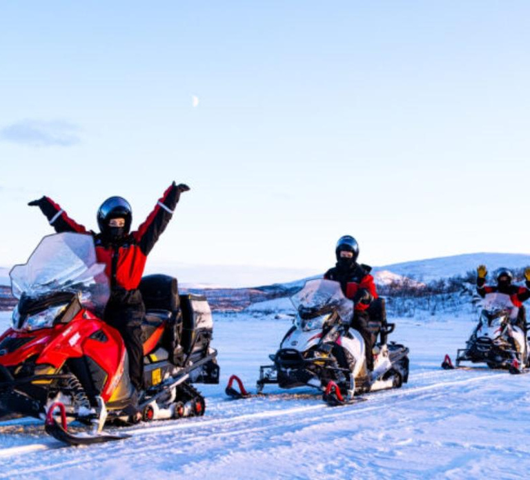Kilpisjärvi: Snowmobiling 101 with Gear and Guide