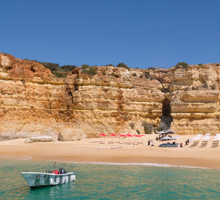 Vilamoura: Guided Sightseeing Cruise with Beach BBQ & Drinks