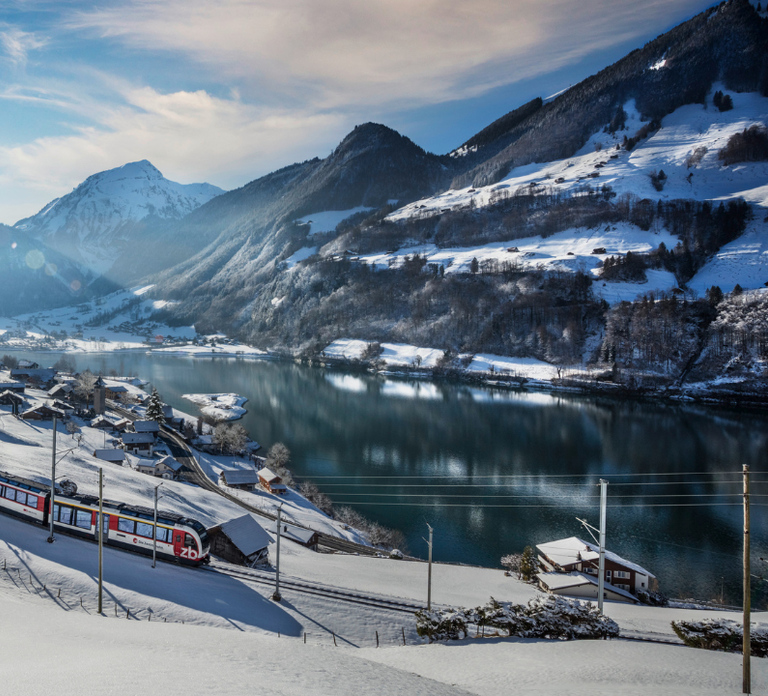 Switzerland Lake Lucerne Region: Tell Pass (winter)