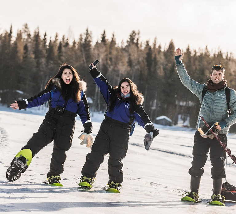 From Rovaniemi: Snowshoeing and Ice Fishing Tour