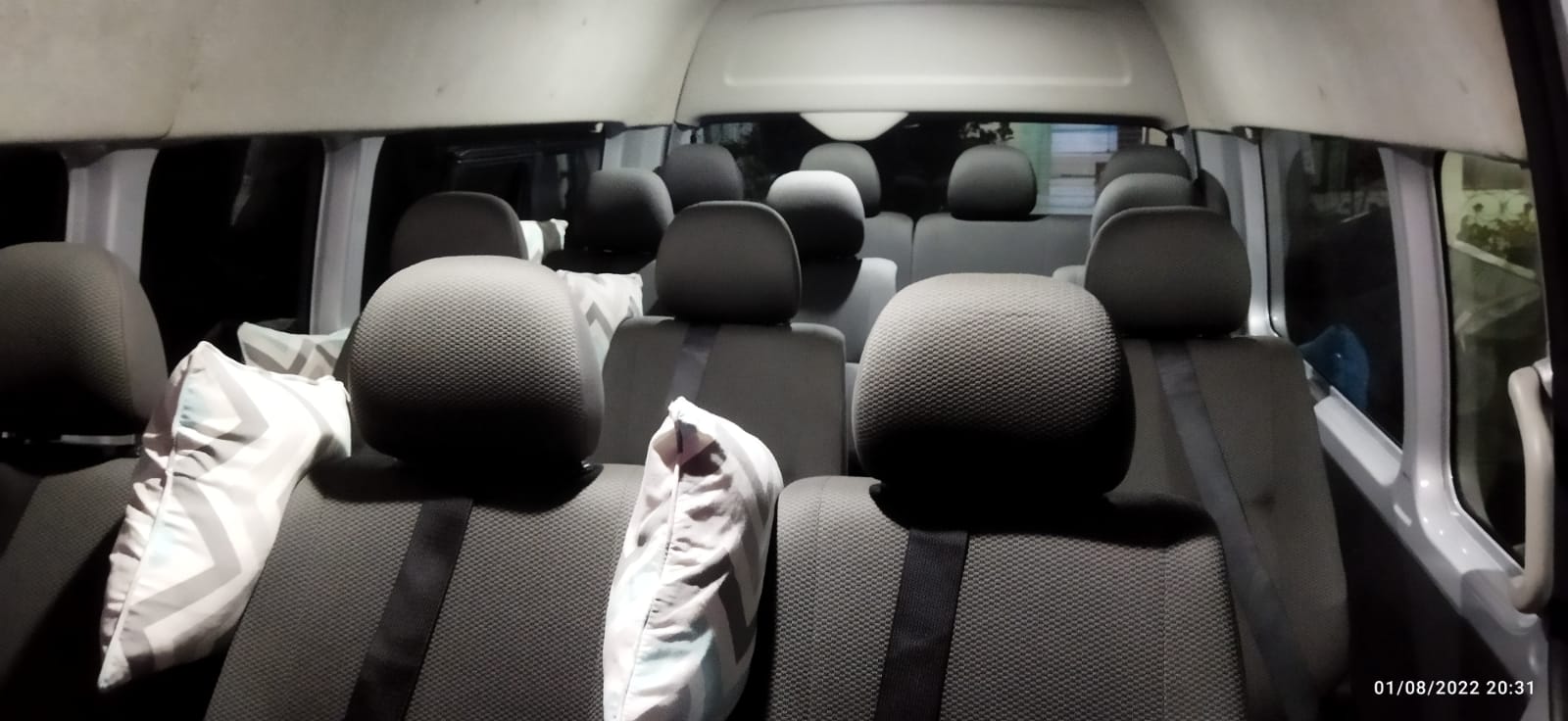 Comfortable car interior prepared for a long road trip in Java