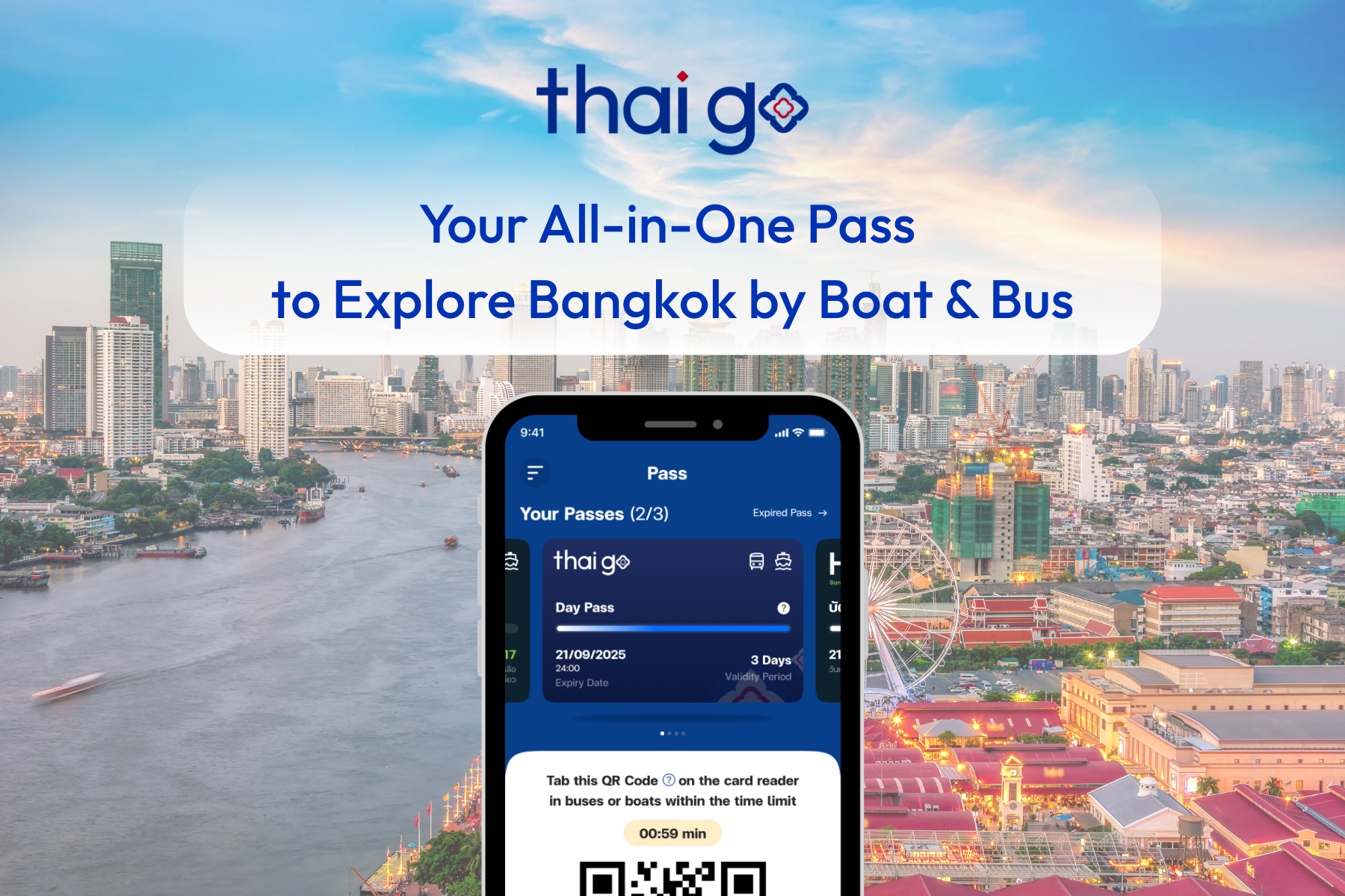 Thai Go Day Pass Unlimited Bus & Boat Package - HolidaySG