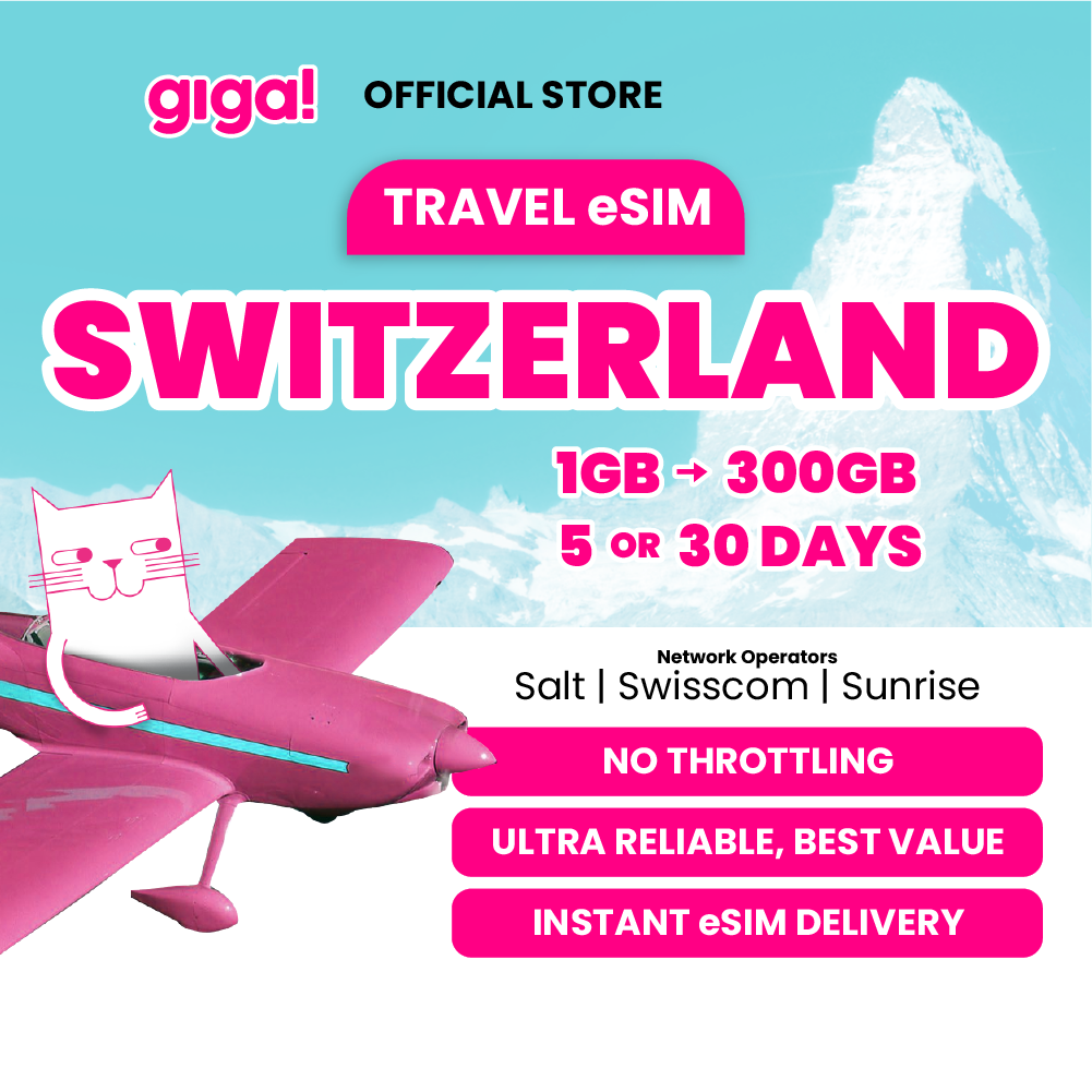 giga! Switzerland Travel eSIM - HolidaySG