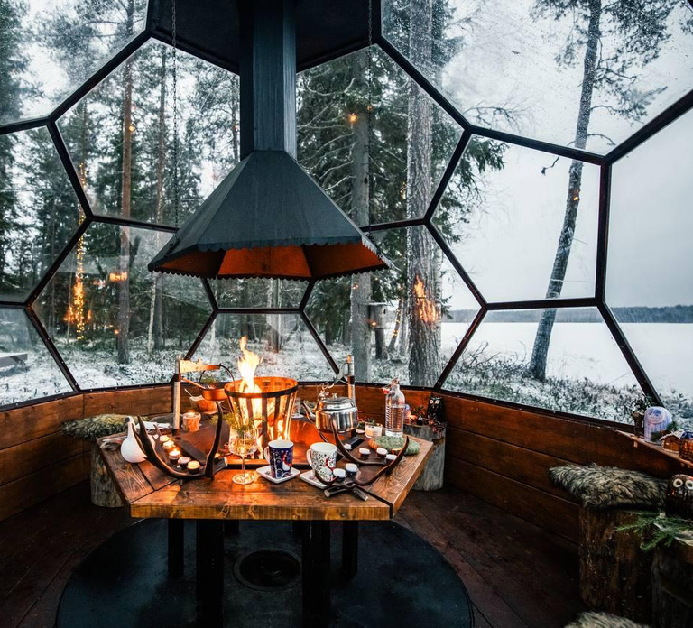 Rovaniemi: Santa Village Tour+Lunch In Glass Igloo+Scooters