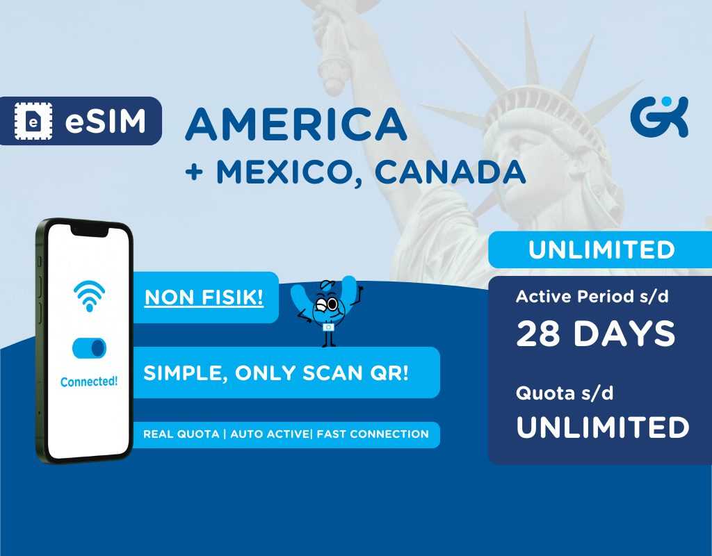 eSIM Amerika T-Mobile Call SMS & Data | SIM America USA Mexico Canada