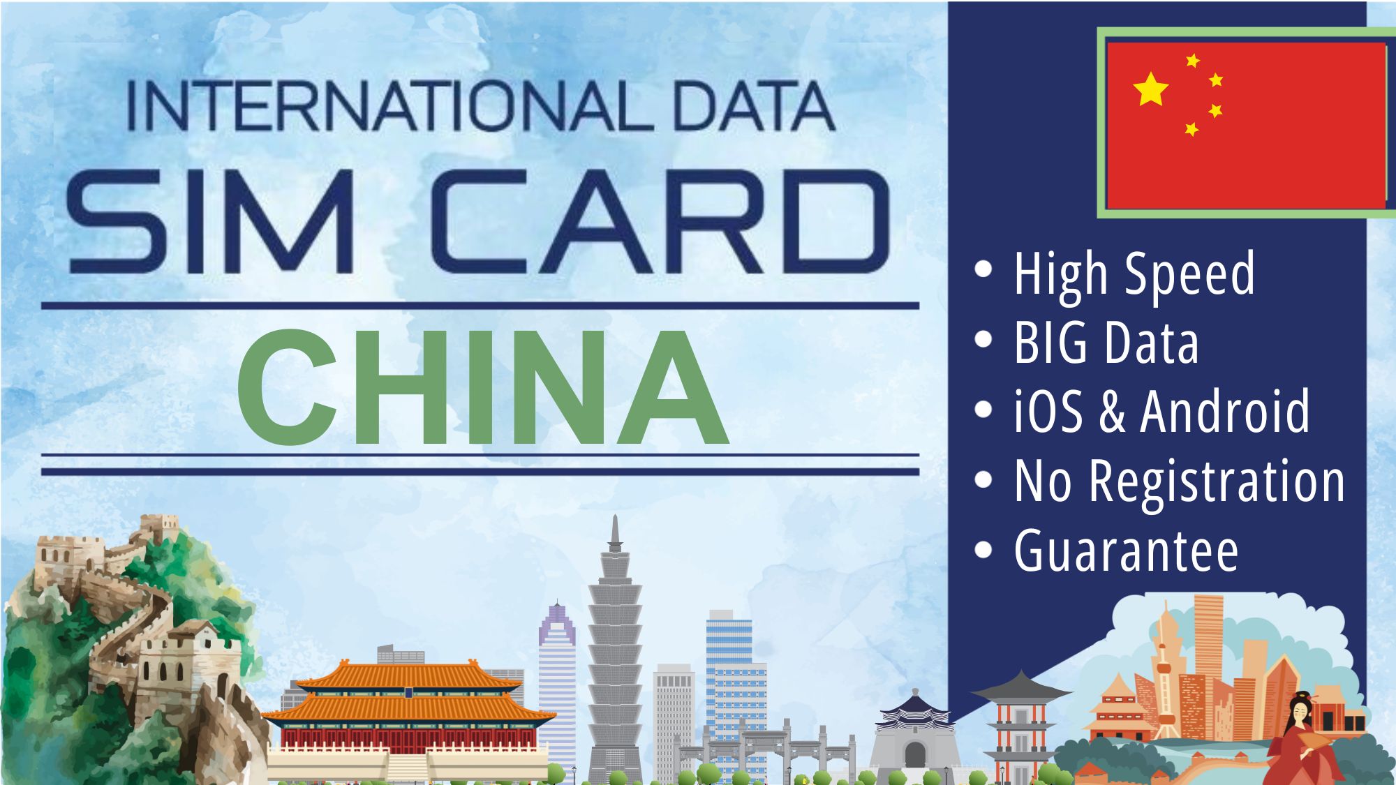 Sim Card China Data Plan - Tourist Simcard Internet Travel Package - Total Data