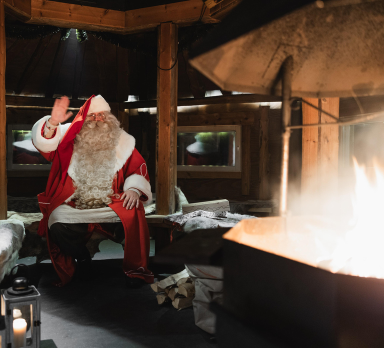 Levi: Santa's Cabin Visit with Snowmobile or Husky Sled Ride