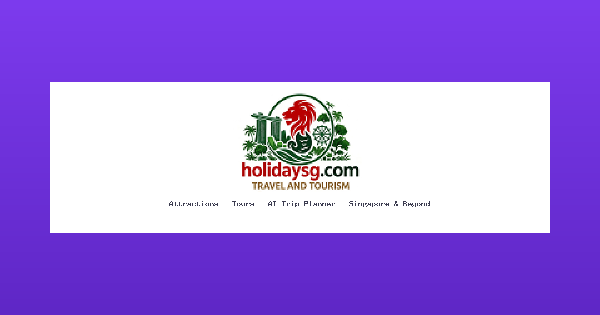 Introducing the HolidaySG AI Trip Planner: Build a Day-by-Day Itinerary in Minutes