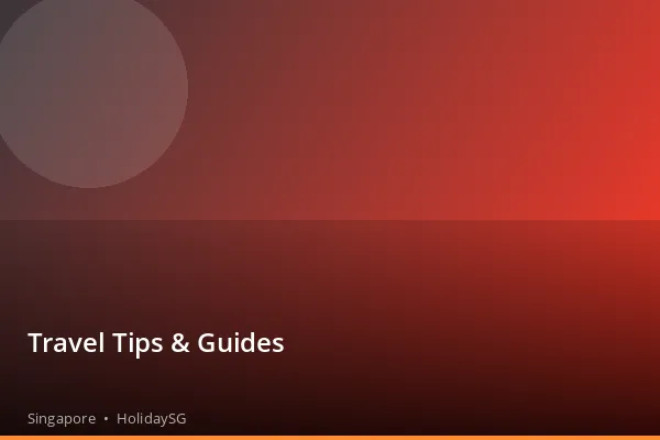 Travel Tips & Guides - Singapore | HolidaySG