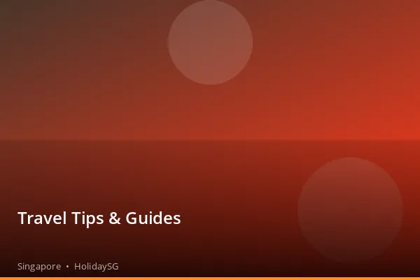 Travel Tips & Guides - Singapore | HolidaySG