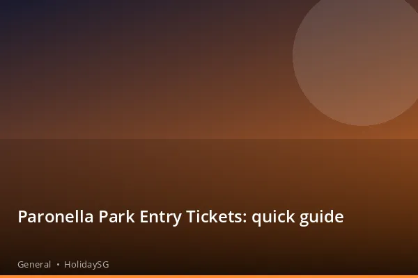 Paronella Park Entry Tickets: quick guide - General | HolidaySG