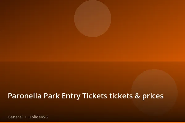 Paronella Park Entry Tickets tickets & prices - General | HolidaySG