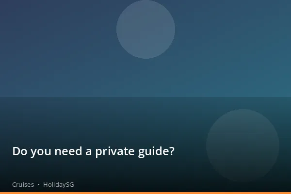 Do you need a private guide? - Cruises | HolidaySG
