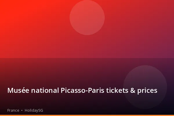 Musée national Picasso-Paris tickets &amp; prices - France | HolidaySG