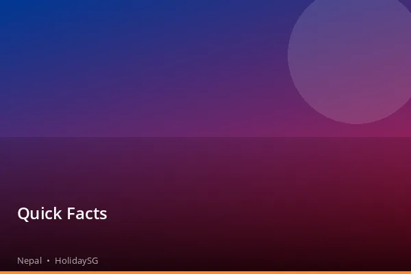 Quick Facts - Nepal | HolidaySG