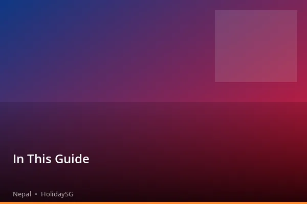 In This Guide - Nepal | HolidaySG