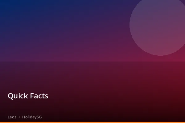 Quick Facts - Laos | HolidaySG