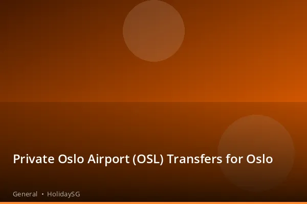 Private Oslo Airport (OSL) Transfers for Oslo - General | HolidaySG