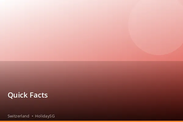 Quick Facts - Switzerland | HolidaySG