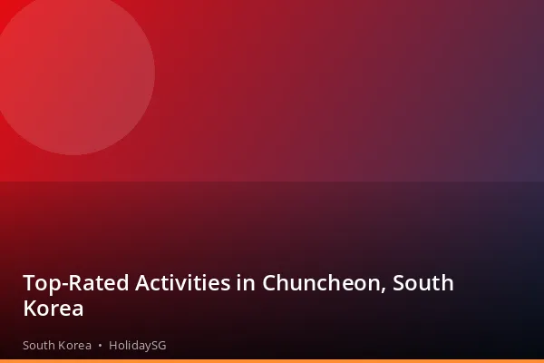Top-Rated Activities in Chuncheon, South Korea - South Korea | HolidaySG