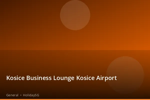 Kosice Business Lounge Kosice Airport - General | HolidaySG